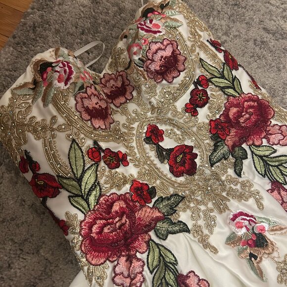 Blondie Nites White Dress size 7 - Picture 3 of 5